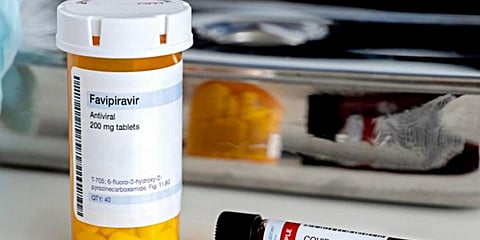 Antiviral tablet Favipiravir. (File photo| ANI)