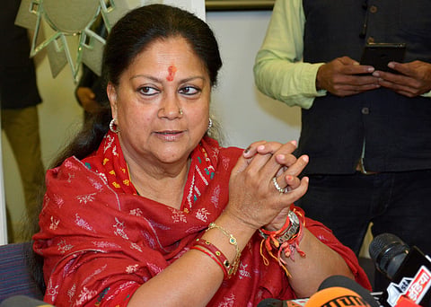 Rajasthan's former CM Vasundhara Raje (Photo: File / PTI)