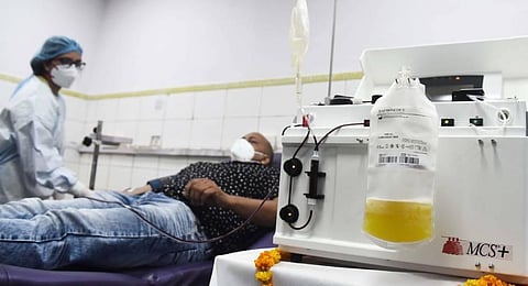 A person donating plasma. (File Photo | Parveen Negi, EPS)