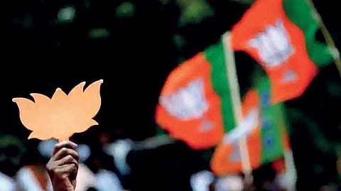 Image of BJP flag used for representational purposes only.