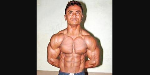 Former Mr Odisha Santosh Jena