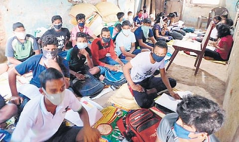 A private coaching centre at Dhanamandal in Kantapada block | Express