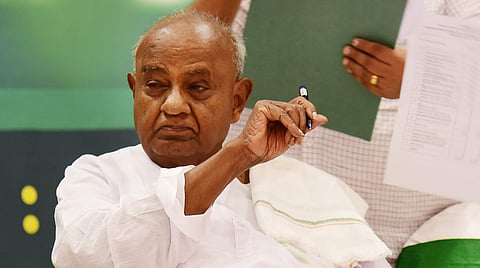 JDS supremo HD Deve Gowda (File Photo)