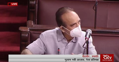 Rajya Sabha MP Ghulam Nabi Azad