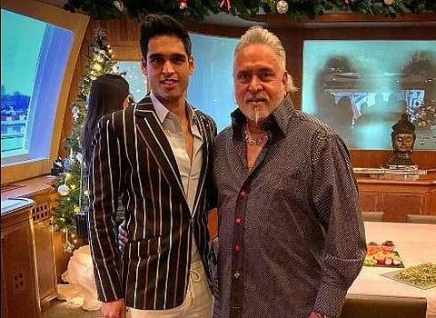 Sidharth Mallya and Vijay Mallya. Instagram/@sidmallya