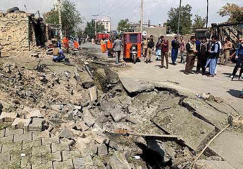 The bombing that targeted the convoy of the country's first vice president wounded more than dozenz of people, including several of the former VP's bodyguards. (Photo | AP)