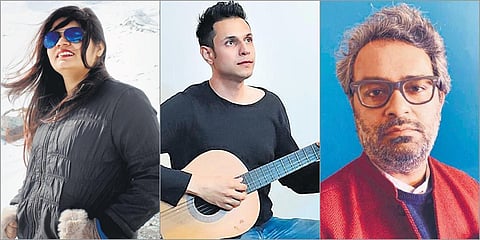 (From left) Divya Bhatia, Aanan Khurma and Gautam Chintamani. (Photo| EPS)