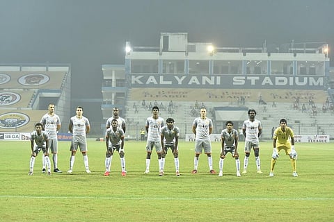 Chennai City FC displayed fighting spirit to record a morale-boosting victory (2-1) over Gokulam. (Photo | Twitter)