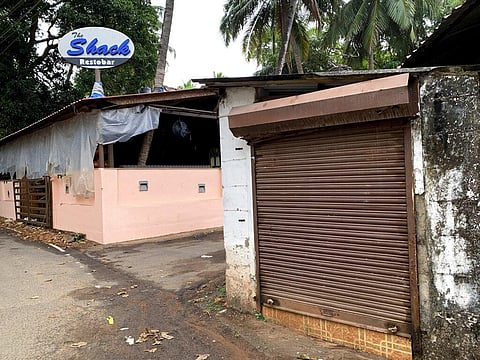 One of the shut down bars near the Candolim beach on the Arabian Sea coast in Goa, India, Dec.11, 2020. (Photo | AP)