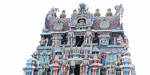 Temple enshrining a unique Garuda