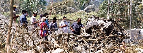 The blast site at Hunasodu near Shivamogga | EXPRESS