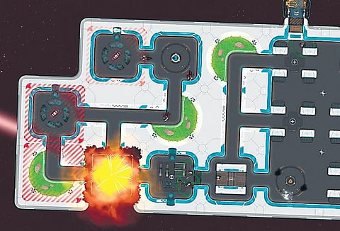 Solving puzzles on a spaceship