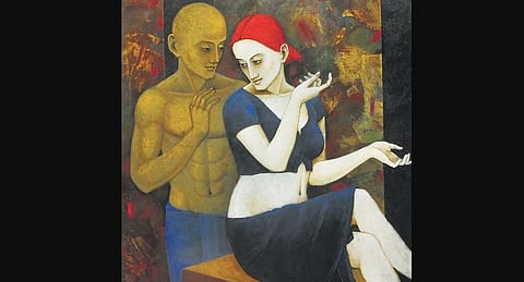 Judaai, one of the artworks created on Dr Rahat Indori’s writings