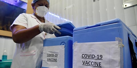 The nationwide dry run for the first stage of Covid-19 vaccination campaign started at RGGH in Chennai on Saturday. (Photo | EPS/R.Satish Babu)