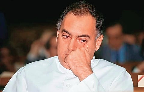 Former Prime Minister Rajiv Gandhi. (File Photo)