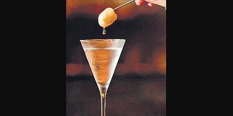 A lychee cocktail at PCO.
