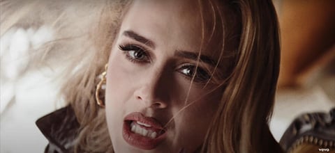 A still from the music video for Adele's 'Easy On Me'. (Photo | YouTube screengrab)