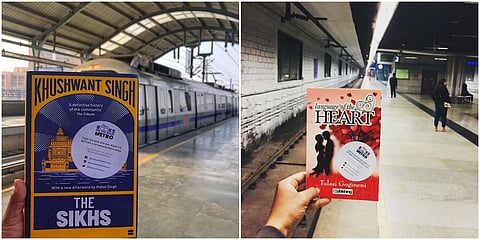 Some of the books found in metro trains as part of the 'Books on the Delhi Metro' initiative. (Photo| EPS)