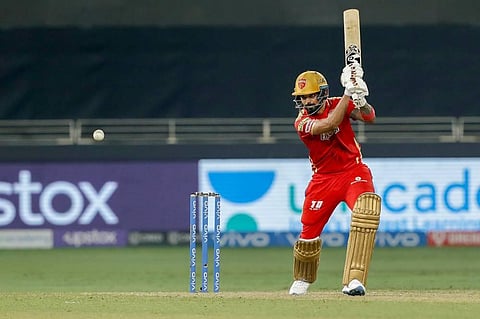 KL Rahul of Punjab Kings during match 45 of the Indian Premier League between the Kolkata Knight Riders and Punjab Kings. (Photo | PTI)