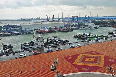 Vessels anchored at Paradip Port. (Representational Photo | Express)
