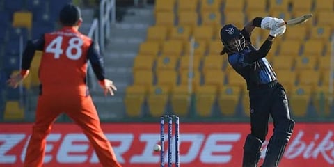 David Wiese's maiden international half-century changed the pace of the game. (Photo | AP)