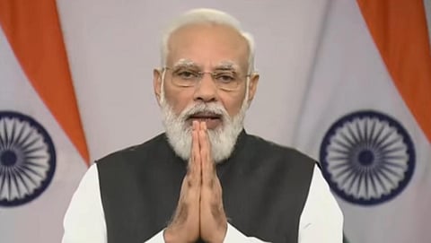 PM modi addresses nation. (Photo | PIB India)
