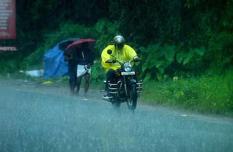 As against 115.5 mm normal rainfall, the actual rainfall in the district was 165.8 mm. (File Photo | T P Sooraj, EPS)
