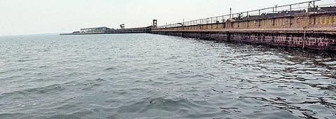 A view of the Krishnaraja Sagar reservoir in Mandya district | Udayshankar S