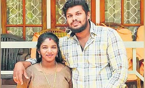 Uthra and Sooraj.