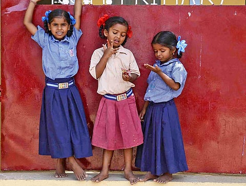 Students of a north Chennai school during their interval | Shiba Prasad Sahu