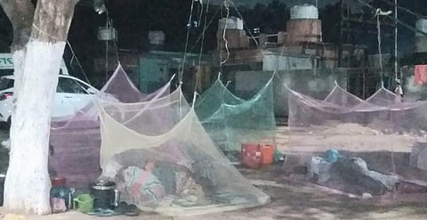 Patients and their attendants sleeping in the open at SCBMCH | Express