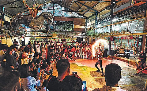 Visitors attending the various workshops organised by Bangalore Creative Circus