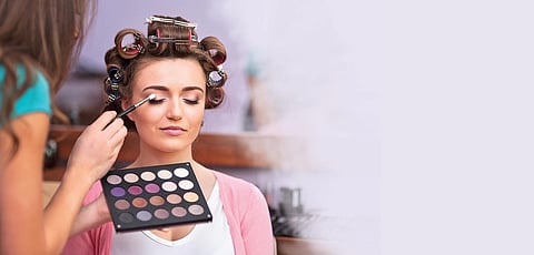 Heavy makeup can have undesirable effects on the skin, especially if it is left on for too long. (Representational Image)