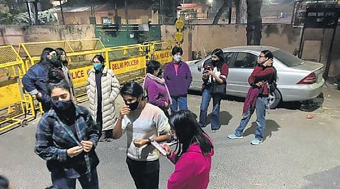 Pictures from the walk organised by ‘Women Walk at Midnight’ from CR Park to Kalkaji.