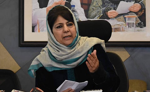 Former Jammu and Kashmir CM and PDP chief Mehbooba Mufti (File photo| EPS)