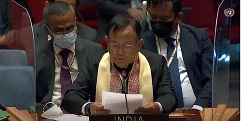 Minister of State for External Affairs Dr. Rajkumar Ranjan Singh (Photo | Twitter/ANI)
