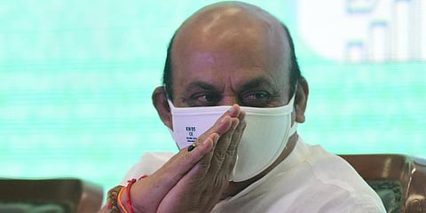 Karnataka CM Basavaraj Bommai was among those who exercised their franchise (File photo | EPS)