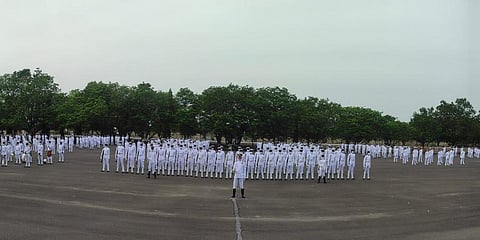 Passing out parade at INS Rajali (File Photo | Twitter, Defence PRO Chennai)