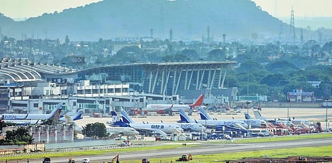 A view of the Chennai airport (Photo | EPS, Ashwin Prasath)