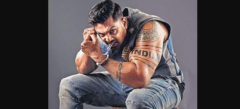 Dhruva Sarja and AP Arjun are halfway through Martin