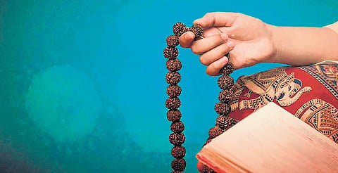 Representational image of chanting.