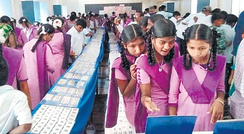 Vishnumurthy's coin collection on display
