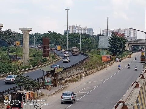 Bengaluru Metro construction is getting delayed on Nagasandra-Madavara Line as NICE is not permitting its access via its road (Photo | EPS)