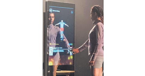 The Portl smart mirror.