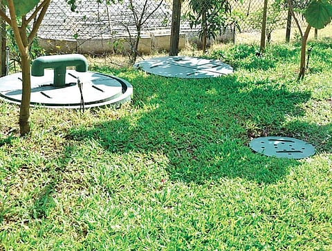 Setup of the V-Wire Injection Well technology, used to harness run-off rainwater | EXPRESS
