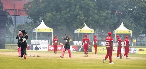 East Delhi Premier League action from Yamuna Sports Complex. (Photo | Parveen Negi)