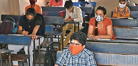 Image of mask-wearing students used for representational purpose. (File Photo | EPS)