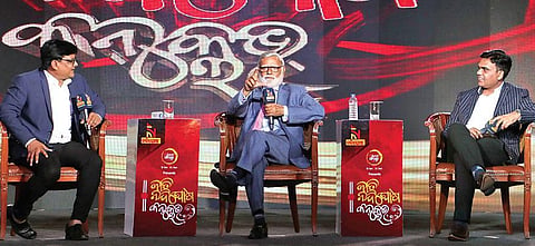 Editorial Director of The New Indian Express Prabhu Chawla at Jaati Nandighosha Conclave. (Photo | Irfana, EPS)
