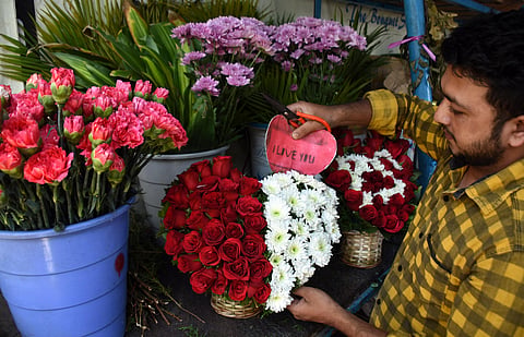 In 2018, Bengaluru airport had exported 5.2 million rose stems. (Photo | U Rakesh Kumar, EPS)