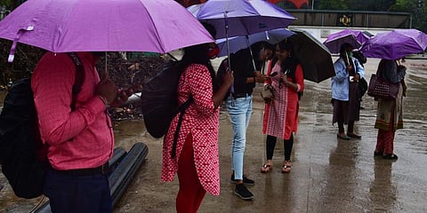 Almost all roads were flooded and water entered houses in low-lying areas of the union territory. (Representational Photo | EPS)
